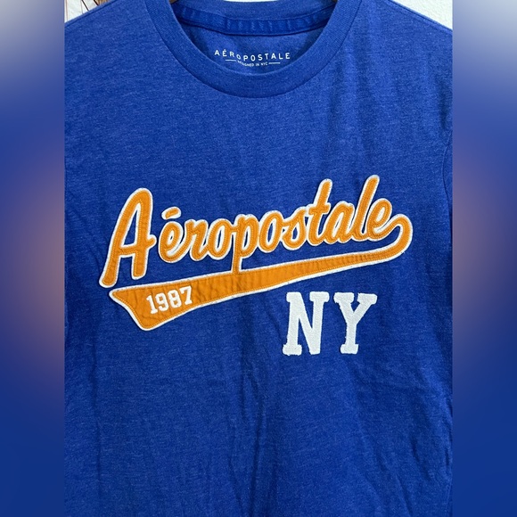 Aeropostale Blue NY 1987 Tee Size Small - Picture 2 of 5